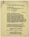 Moe Howard's 22pp. Partial Script Dated April 1936 for The Three Stooges Film ''A Pain in the Pullman'' -- With Annotations in Moe's Hand -- Likely Script Changes as Unbound -- Very Good Condition